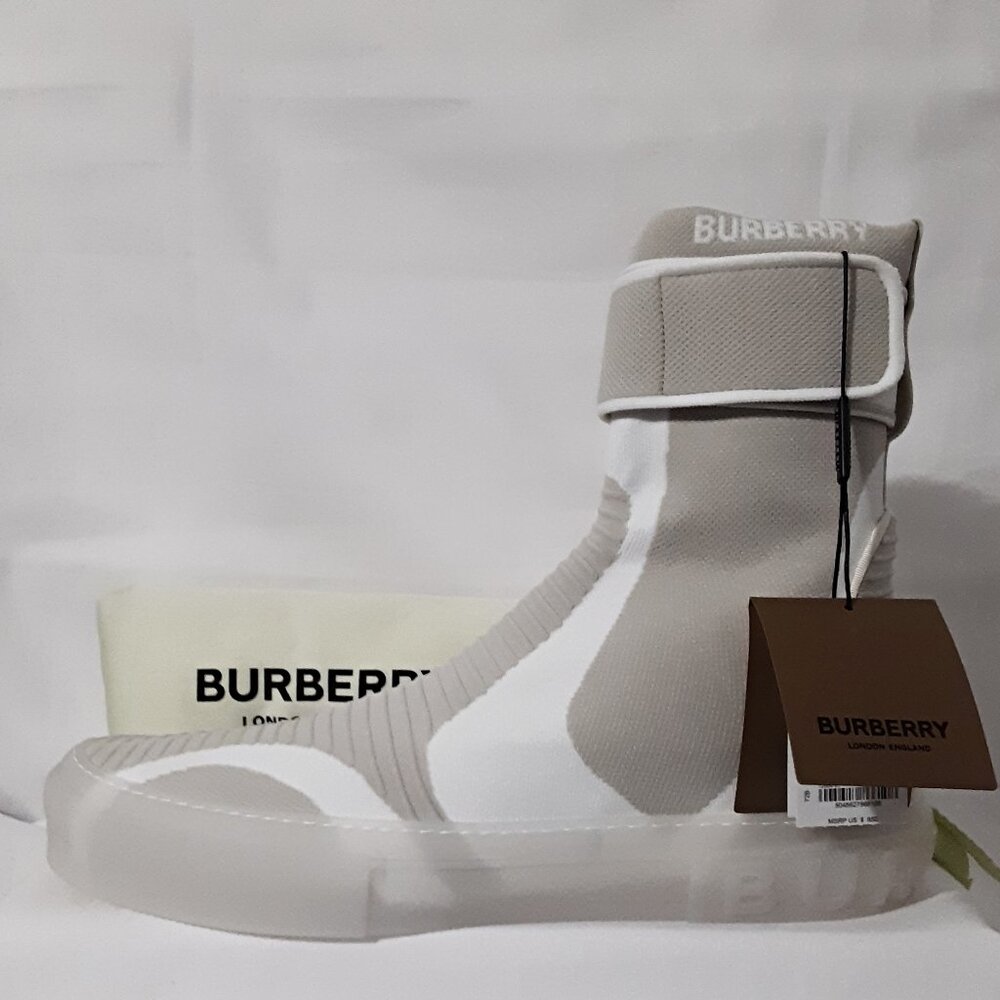 Men's BURBERRY Knit Ankle Boots, Sz. 15 US, 48 EU, UK 14